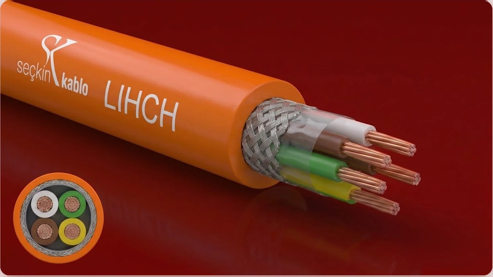LIHCH halojensiz ekranlı sinyal-kontrol kablosu