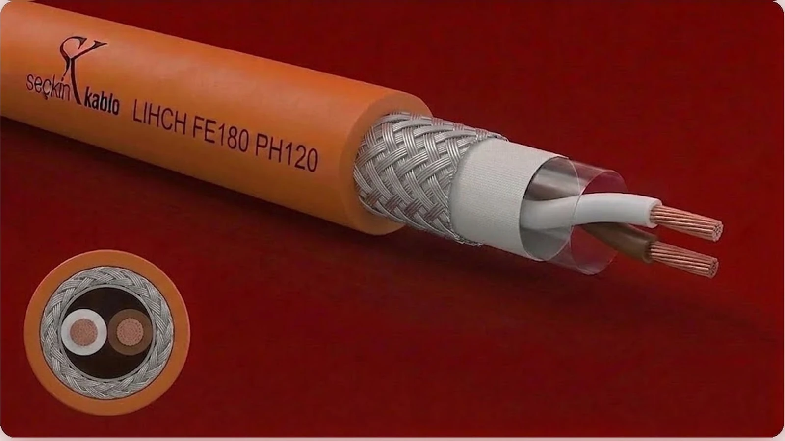 LIHCH FE180 PH120 fonksiyon korumalı ekranlı sinyal kablosu