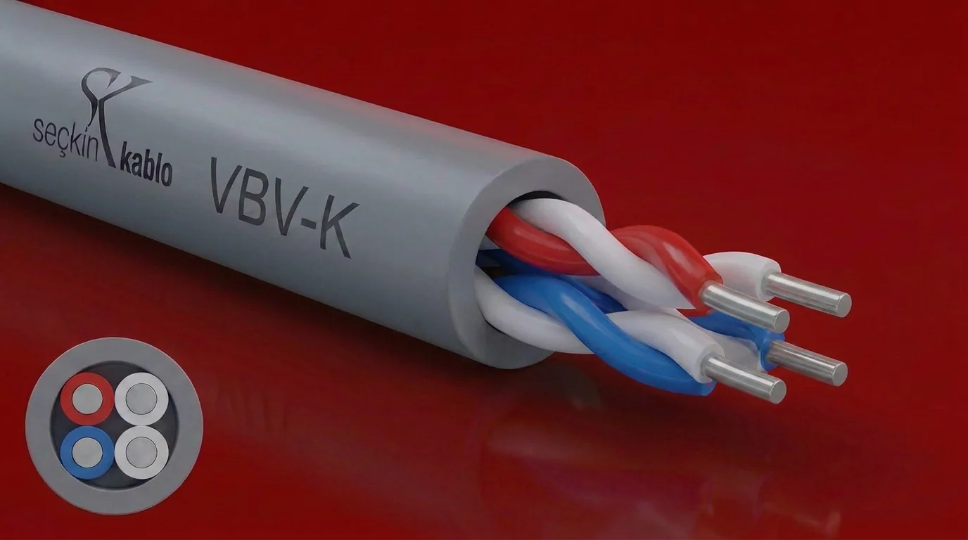 VBV-K ekranlı telefon kablosu