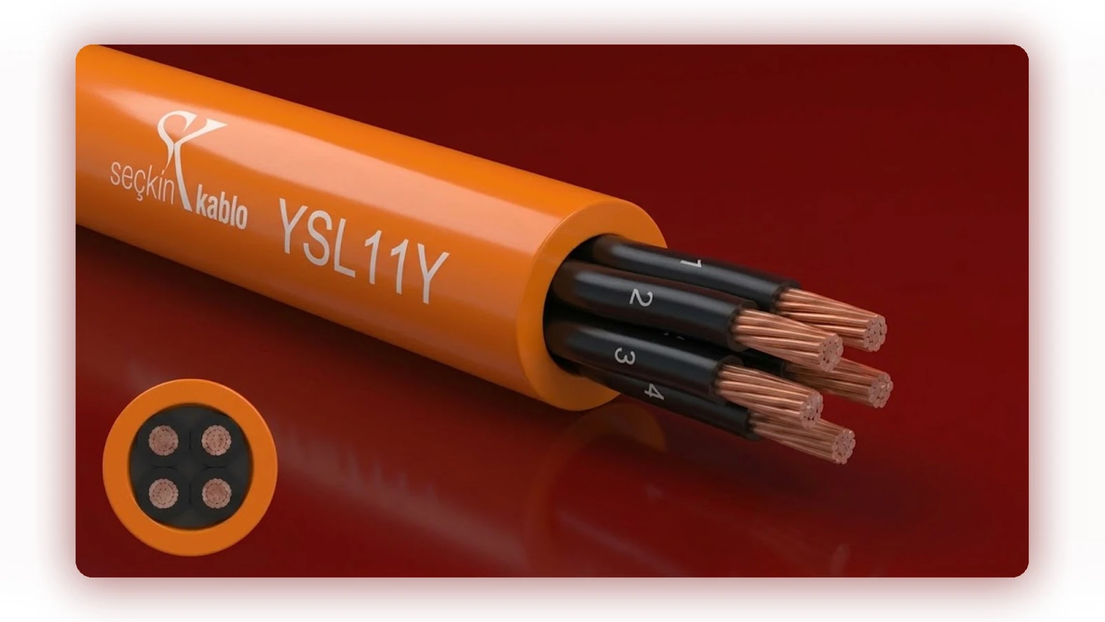 YSL11Y tek kılıflı PUR kumanda kablosu